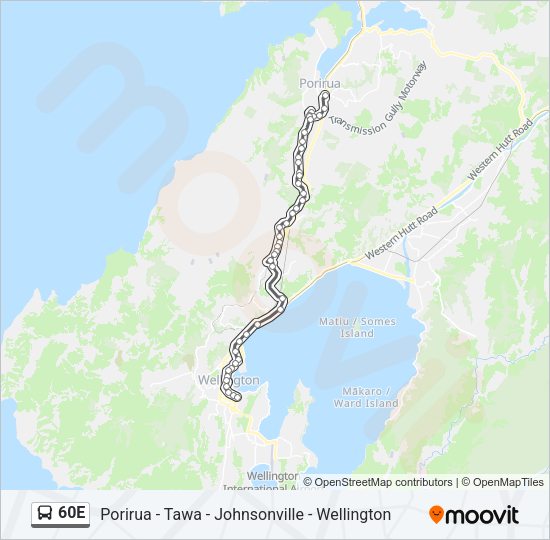 60E Bus Line Map