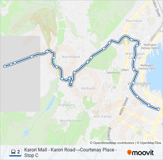 2 bus Line Map