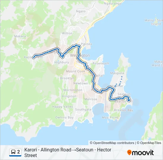 2 Bus Line Map