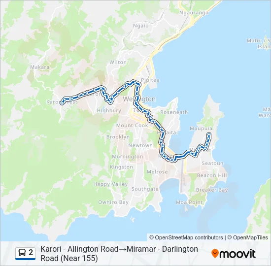 2 Bus Line Map