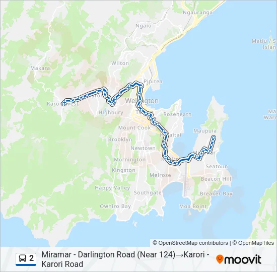 2 Bus Line Map