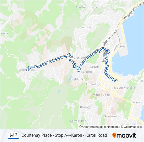 公交2路的线路图