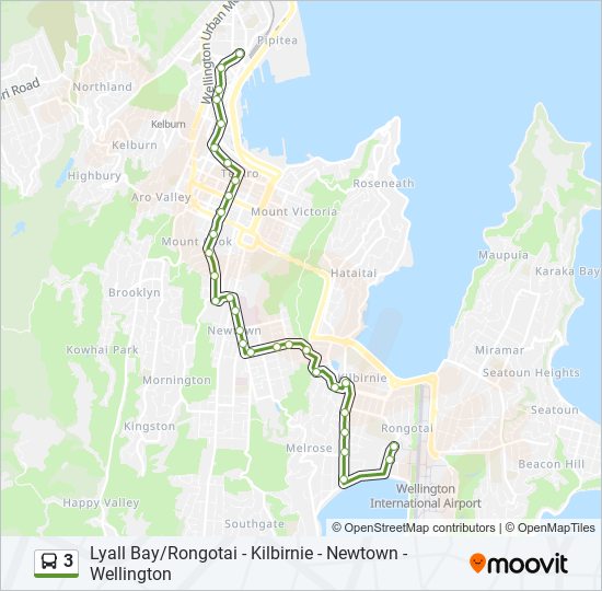 3 Bus Line Map