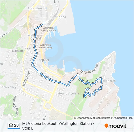 20 Bus Line Map