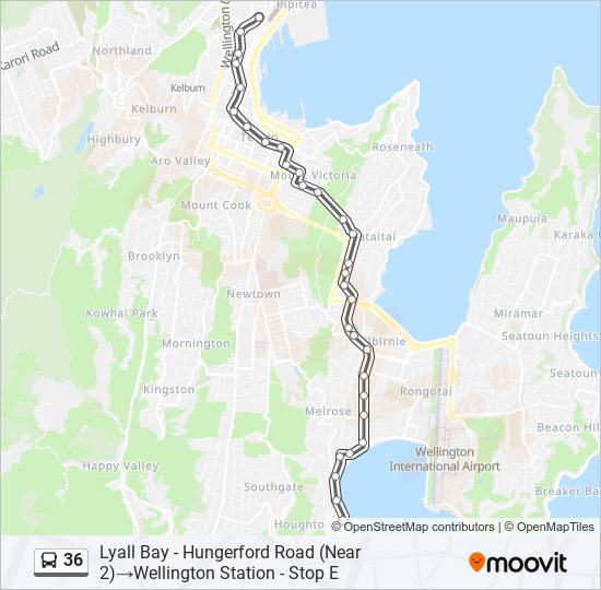 36 bus Line Map