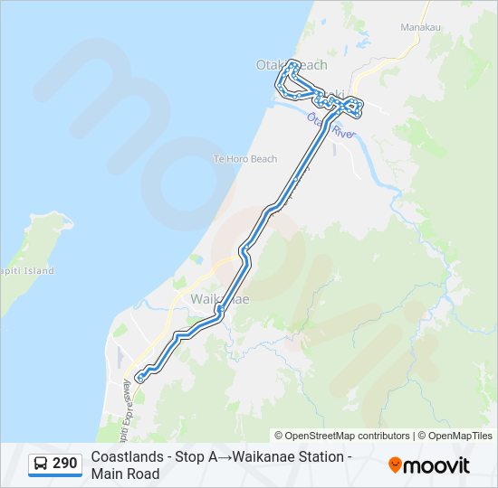 290 Bus Line Map