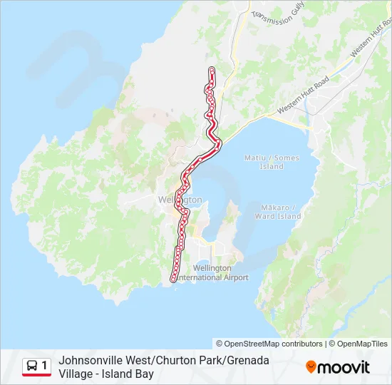 1 Bus Line Map