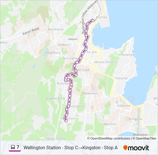 7 bus Line Map