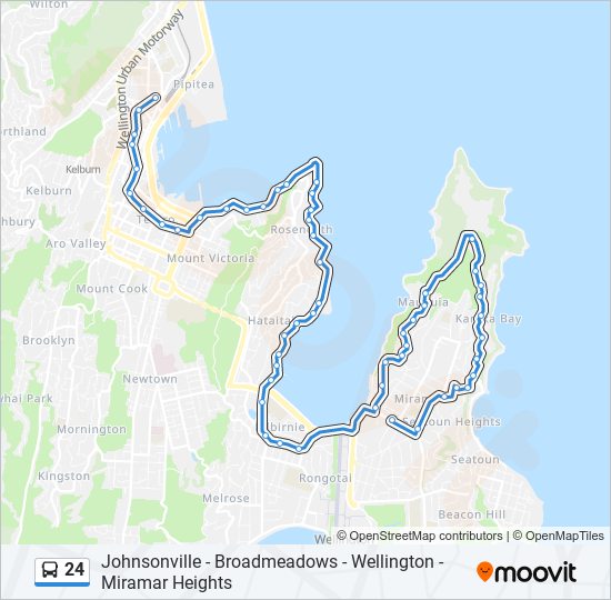 24 bus Line Map