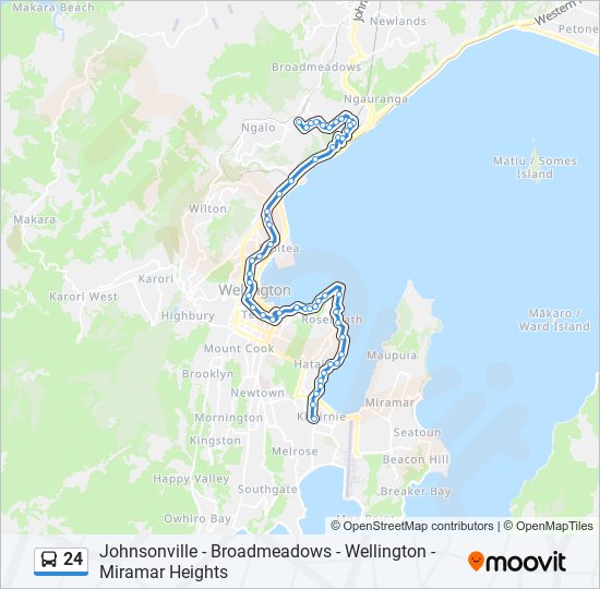 24 bus Line Map