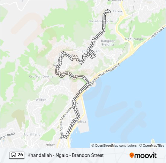 26 Bus Line Map