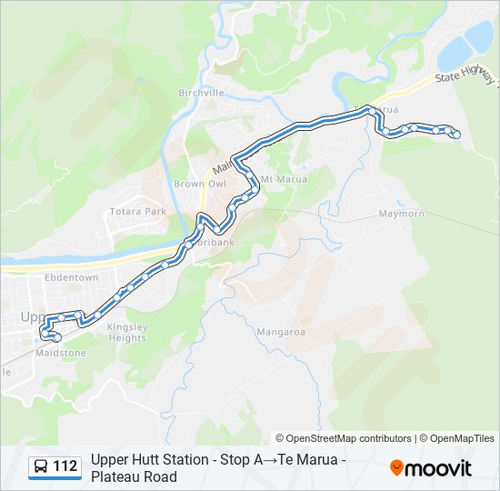 112 bus Line Map