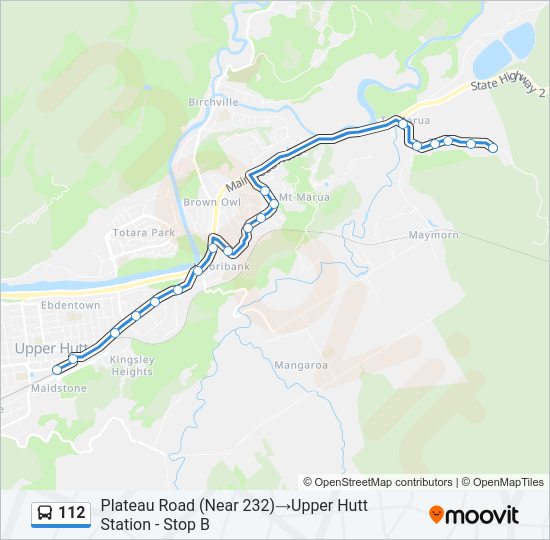 112 Bus Line Map