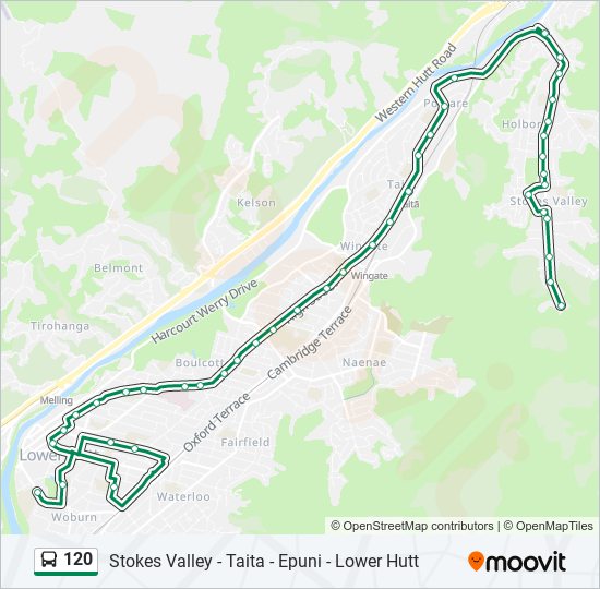 120 bus Line Map