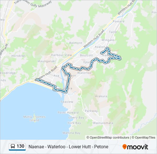 Bus 130 Route Map 130 Route: Schedules, Stops & Maps - Petone Station - Stop B‎→Naenae  Station (Bus Stop) (Updated)