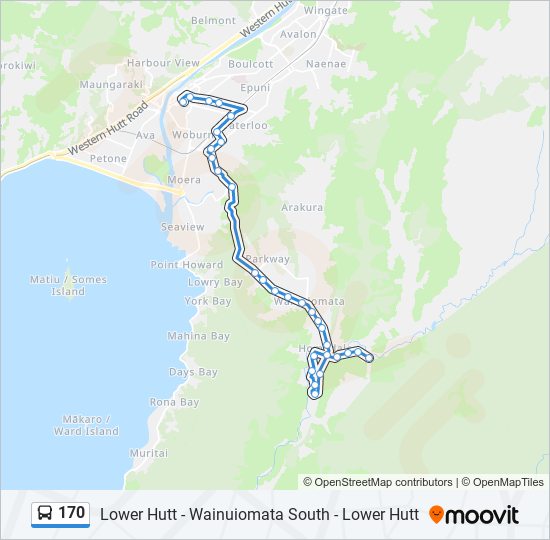 公交170路的线路图