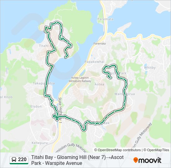 220 Bus Line Map