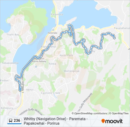 236 bus Line Map