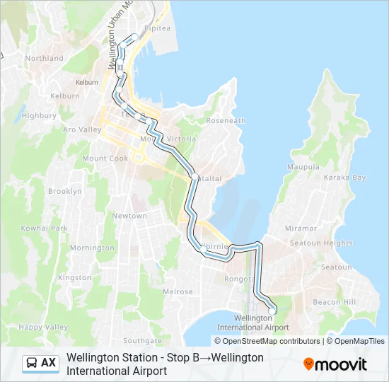 AX Bus Line Map