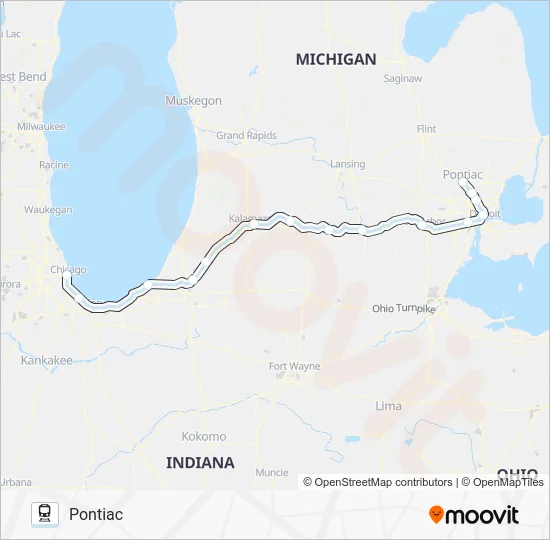 WOLVERINE Train Line Map
