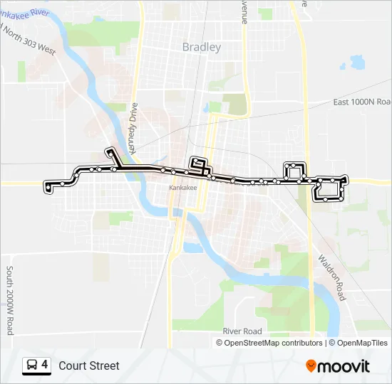 4 Bus Line Map