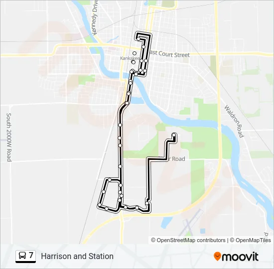 7 Bus Line Map