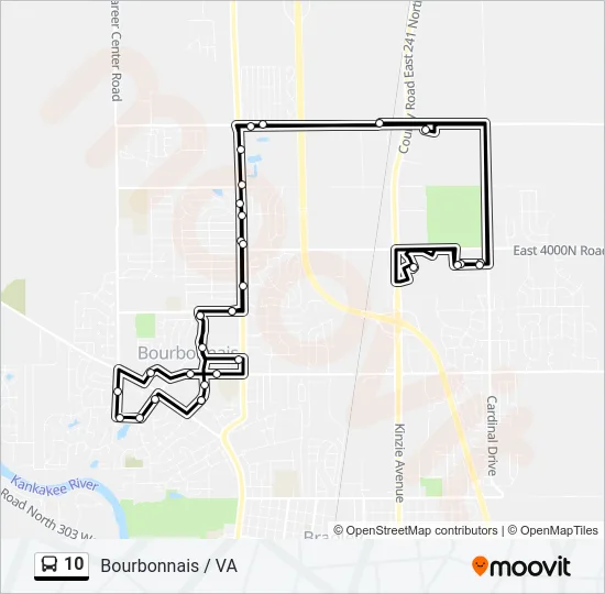 10 Bus Line Map