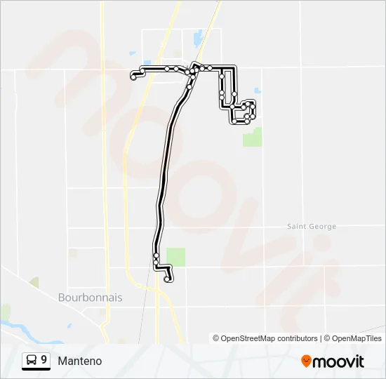 9 Bus Line Map