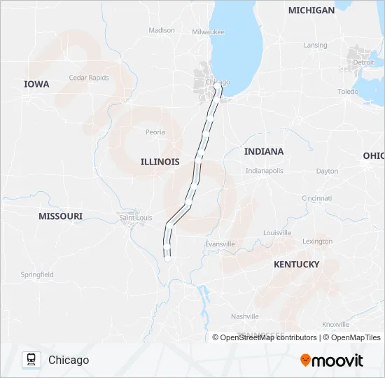 ILLINI Train Line Map