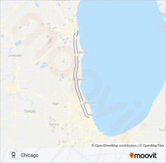 HIAWATHA SERVICE Train Line Map