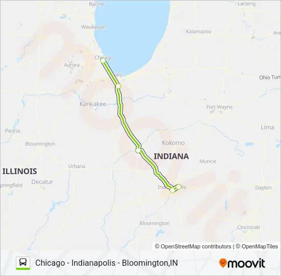 FLIXBUS 2515 Bus Line Map