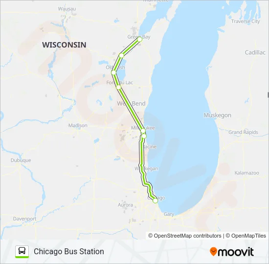 FLIXBUS 2550 Bus Line Map