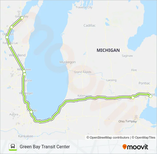 FLIXBUS 2550 Bus Line Map