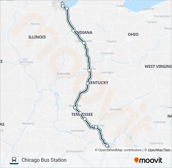 greyhound us0100 Route Schedules, Stops & Maps Chicago Bus Station (Updated)