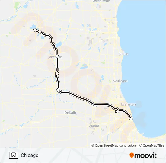 VAN GALDER Bus Line Map