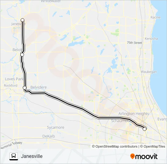 VAN GALDER Bus Line Map