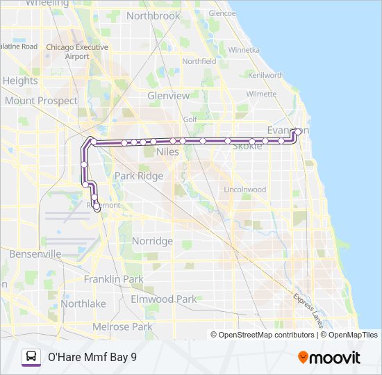 PULSE DEMPSTER LINE Bus Line Map