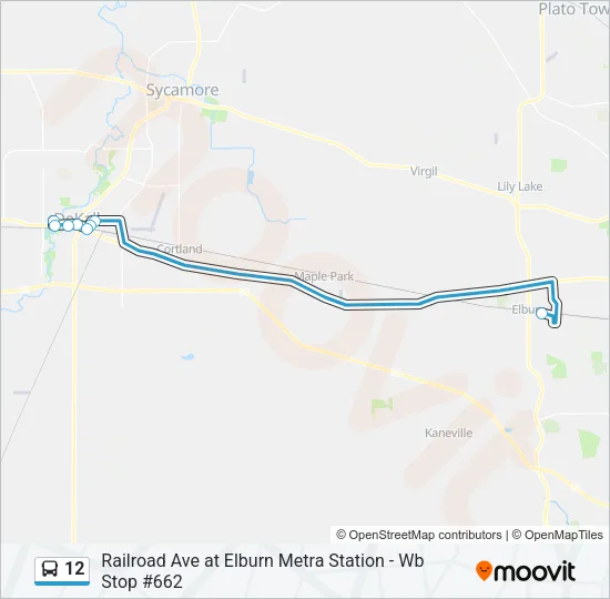 12 Bus Line Map