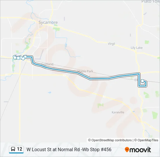 12 Bus Line Map