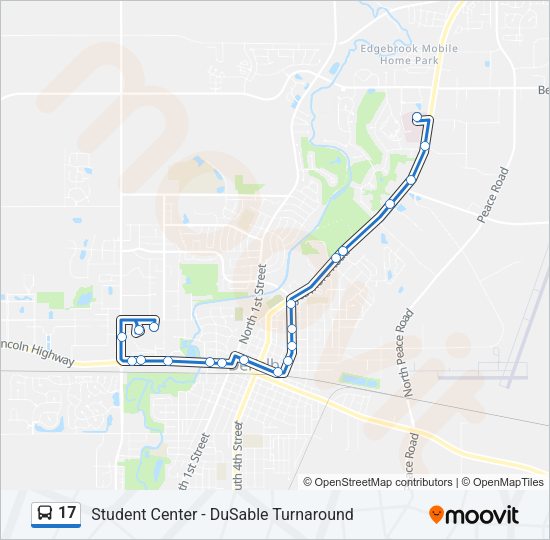 17 Bus Line Map