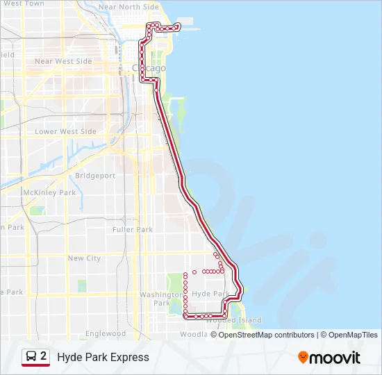 2 Bus Line Map