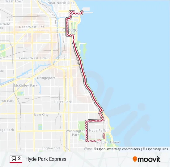 2 Bus Line Map