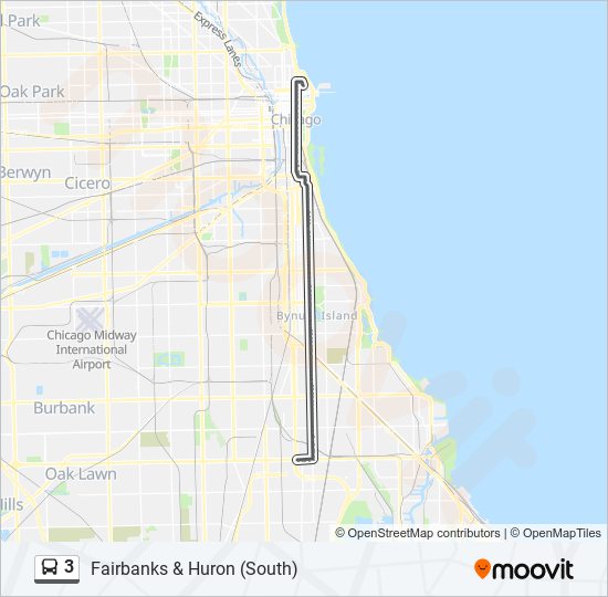 3 bus Line Map