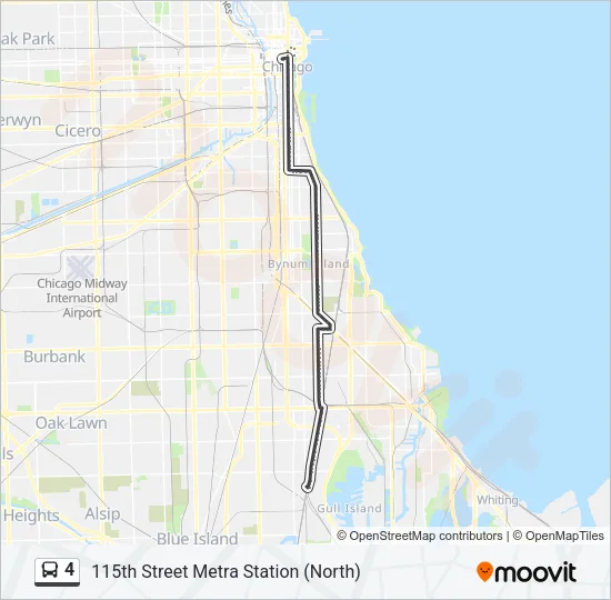 4 Bus Line Map