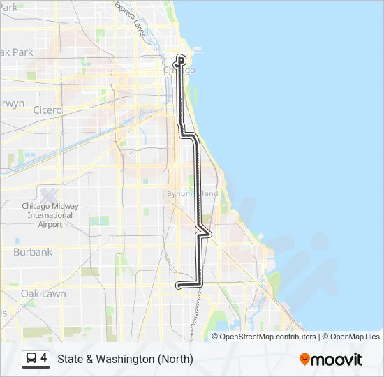 4 Bus Line Map