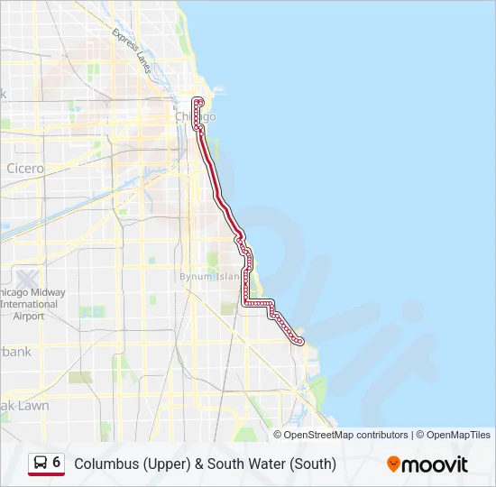 6 Bus Line Map