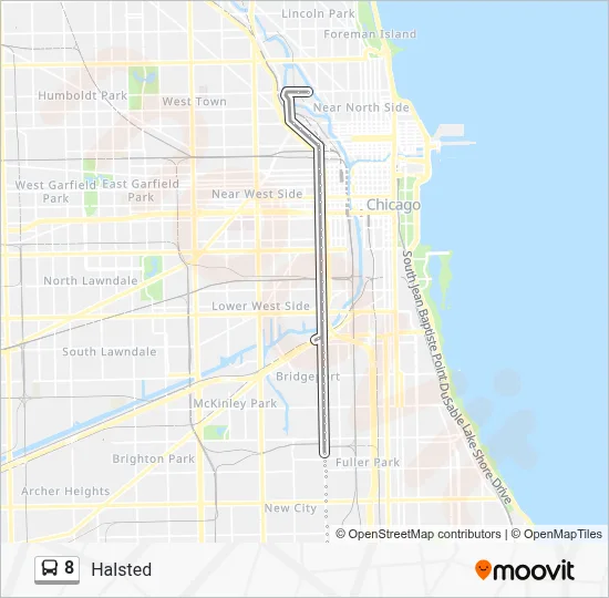 8 Bus Line Map