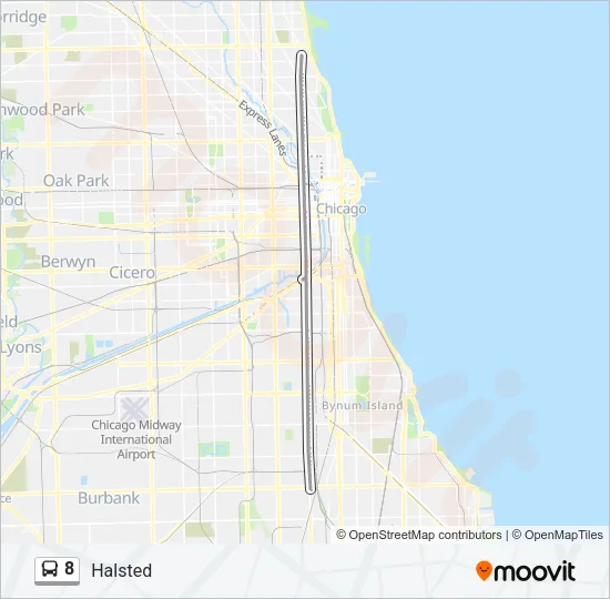 8 Bus Line Map