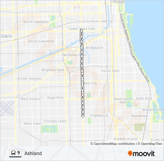 9 Route Schedules Stops Maps Ashland 63rd Street South Updated 