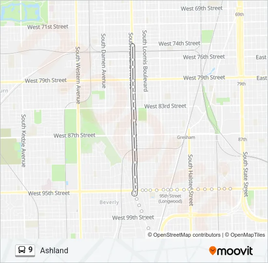 9 Bus Line Map